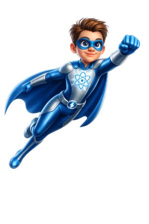 Adam, the BrainBolt Kids science hero
