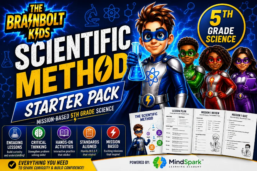Scientific Method Starter Pack — free 5th grade science sample lesson
